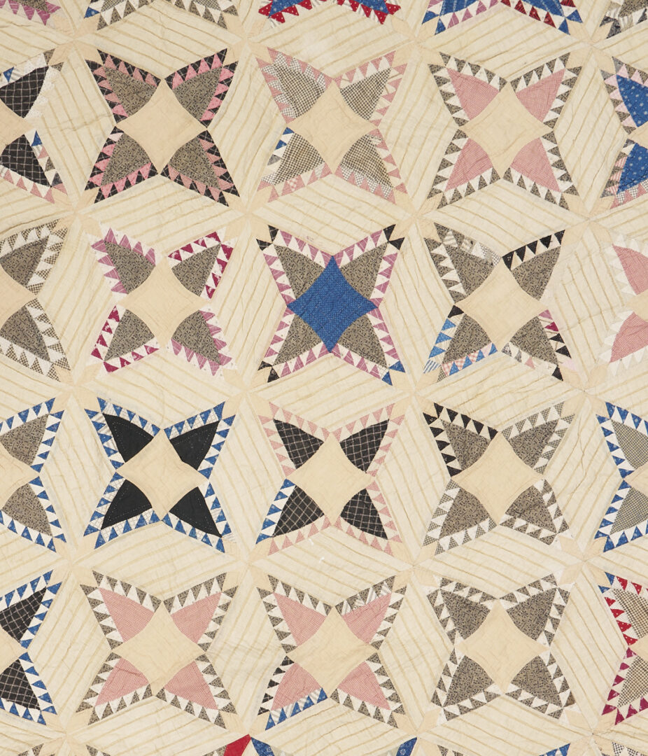 Lot 245: 2 Southern Quilts: Pine Burr & Crazy-Style Utility