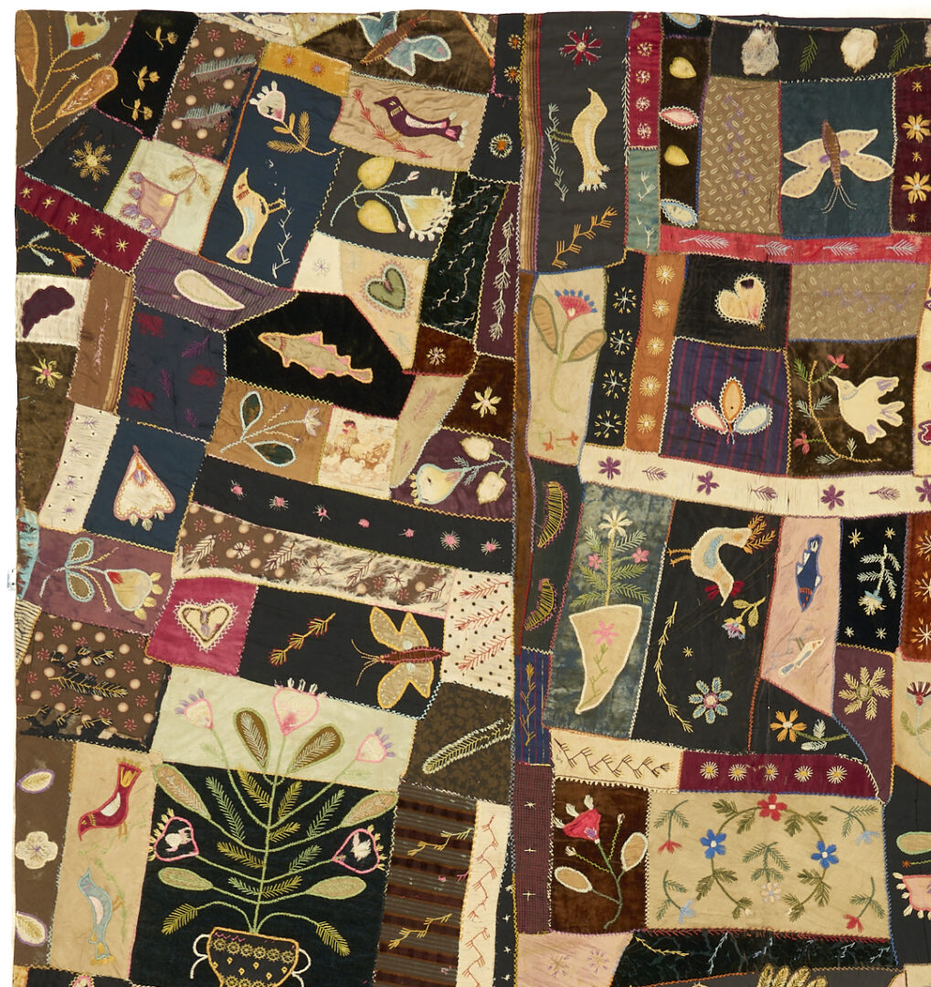 Lot 247: Exhibited American Crazy Quilt