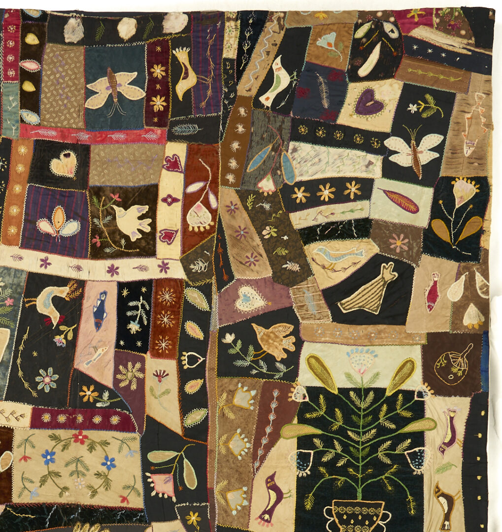 Lot 247: Exhibited American Crazy Quilt