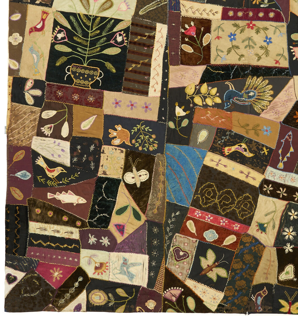 Lot 247: Exhibited American Crazy Quilt