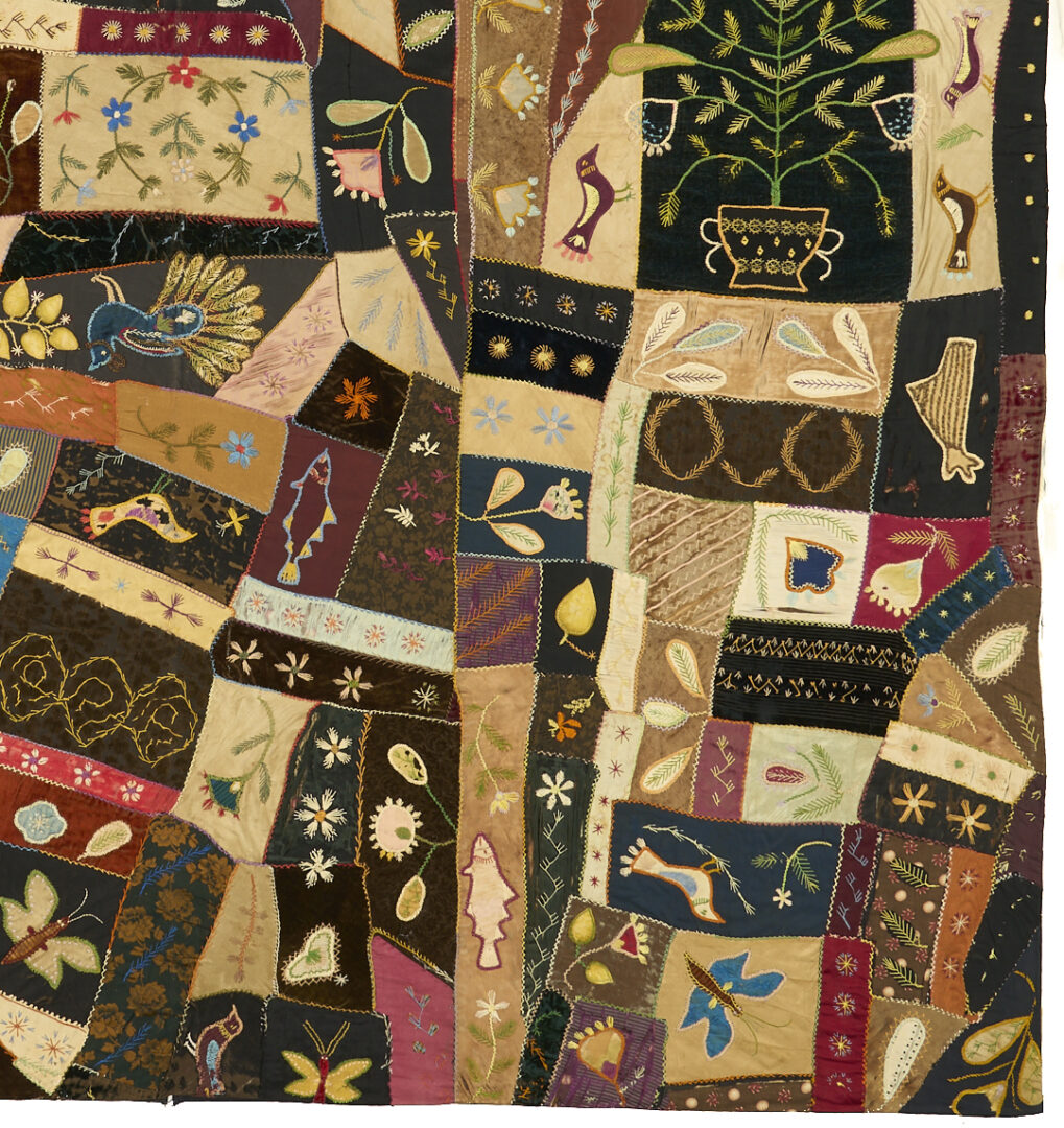 Lot 247: Exhibited American Crazy Quilt