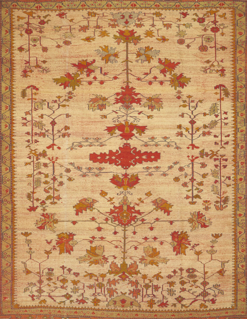 Lot 254: Turkish Oushak Room Sized Carpet, 10 x 12