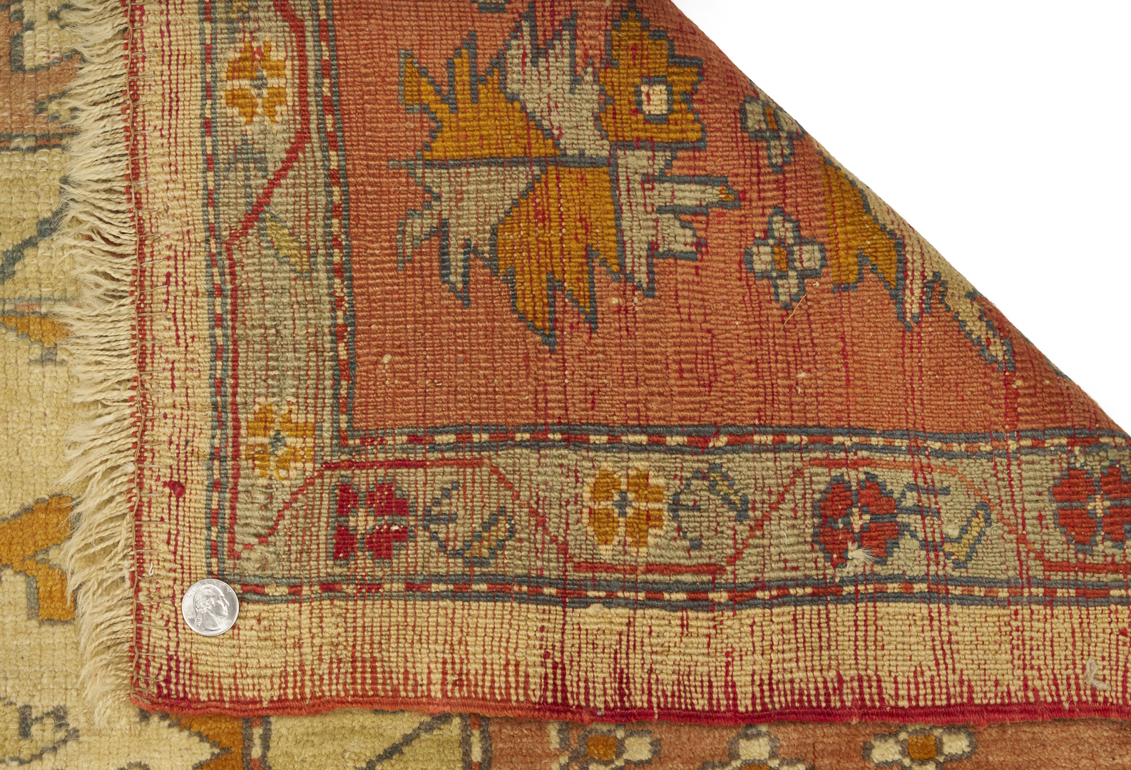 Lot 254: Turkish Oushak Room Sized Carpet, 10 x 12