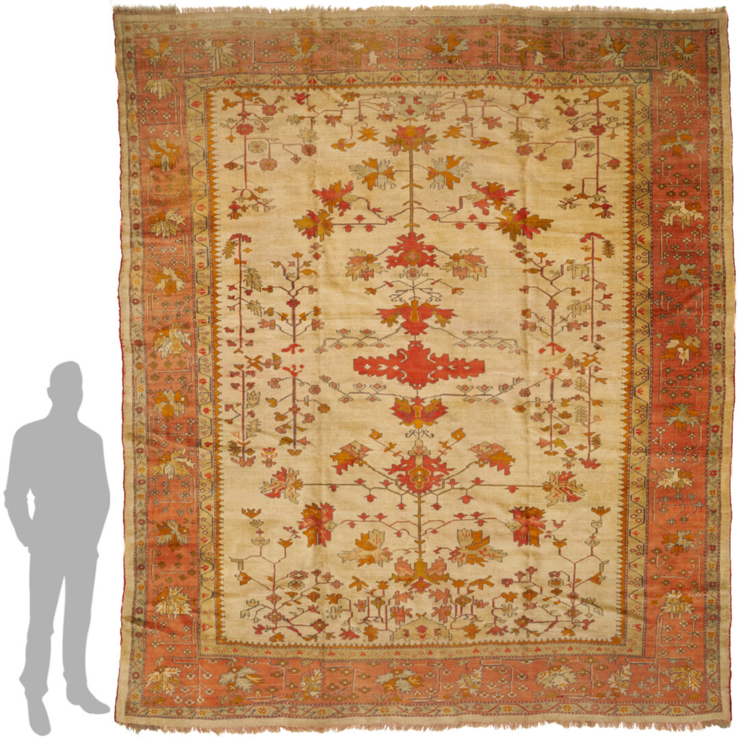 Lot 254: Turkish Oushak Room Sized Carpet, 10 x 12
