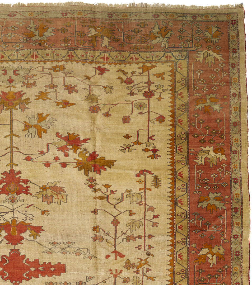 Lot 254: Turkish Oushak Room Sized Carpet, 10 x 12