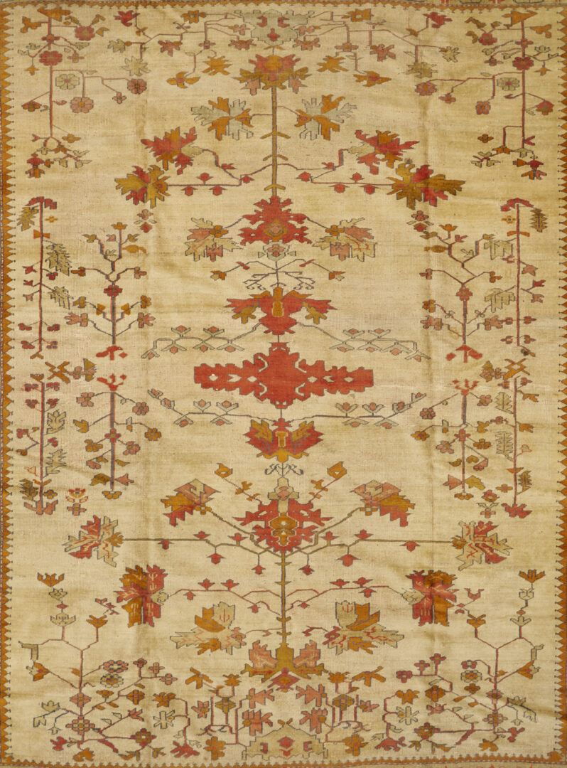Lot 254: Turkish Oushak Room Sized Carpet, 10 x 12