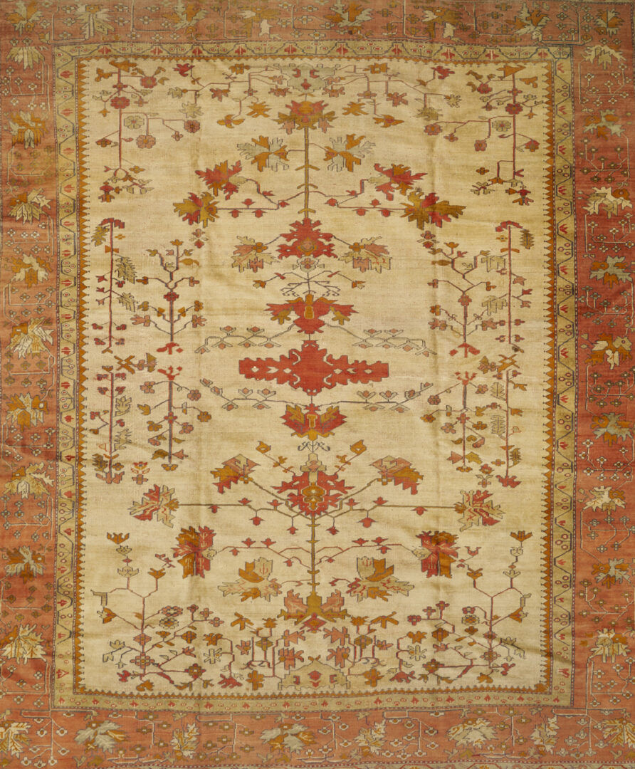 Lot 254: Turkish Oushak Room Sized Carpet, 10 x 12