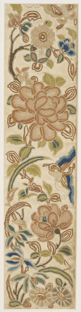 Lot 25: 3 Chinese Forbidden Stitch Silk Embroideries, Framed