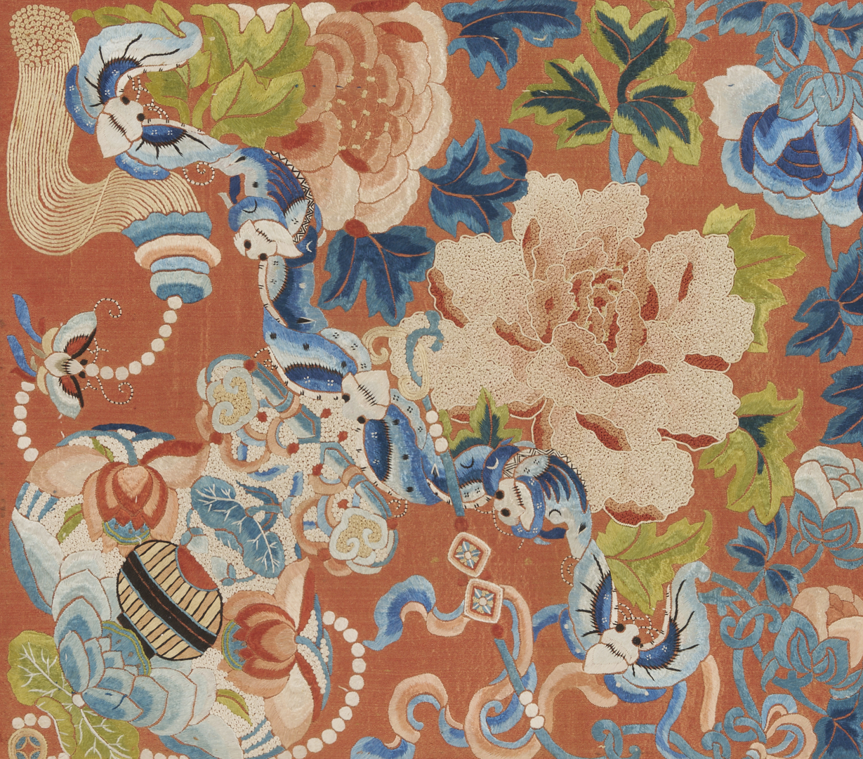 Lot 25: 3 Chinese Forbidden Stitch Silk Embroideries, Framed