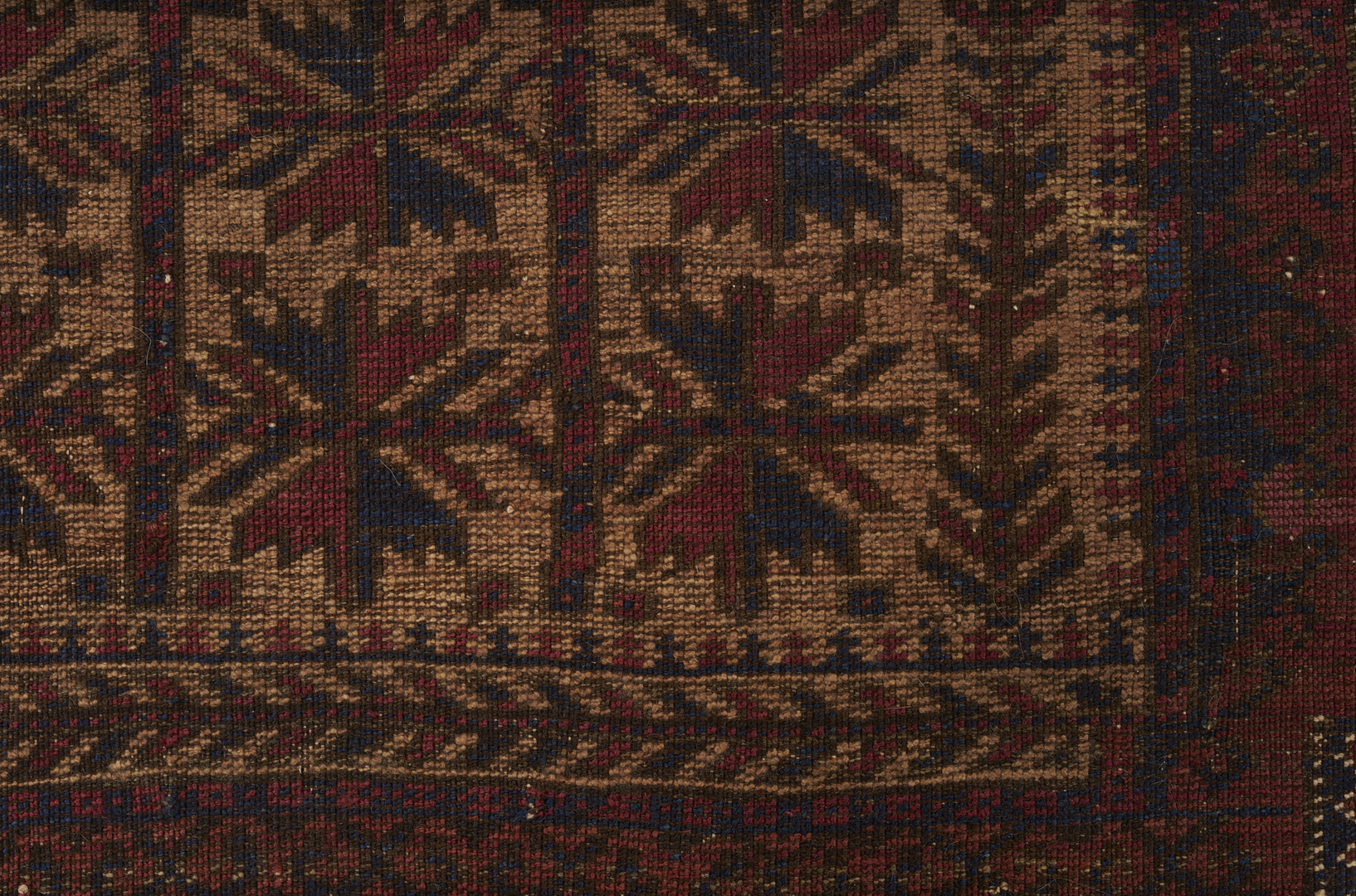 Lot 263: Tekke Turkman Floor Rug & Baluch Prayer Rug