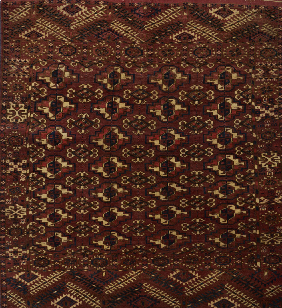 Lot 263: Tekke Turkman Floor Rug & Baluch Prayer Rug
