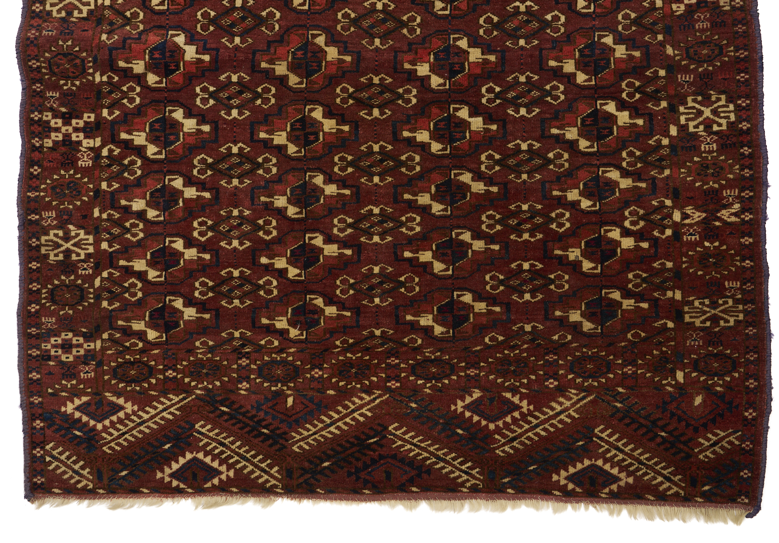 Lot 263: Tekke Turkman Floor Rug & Baluch Prayer Rug