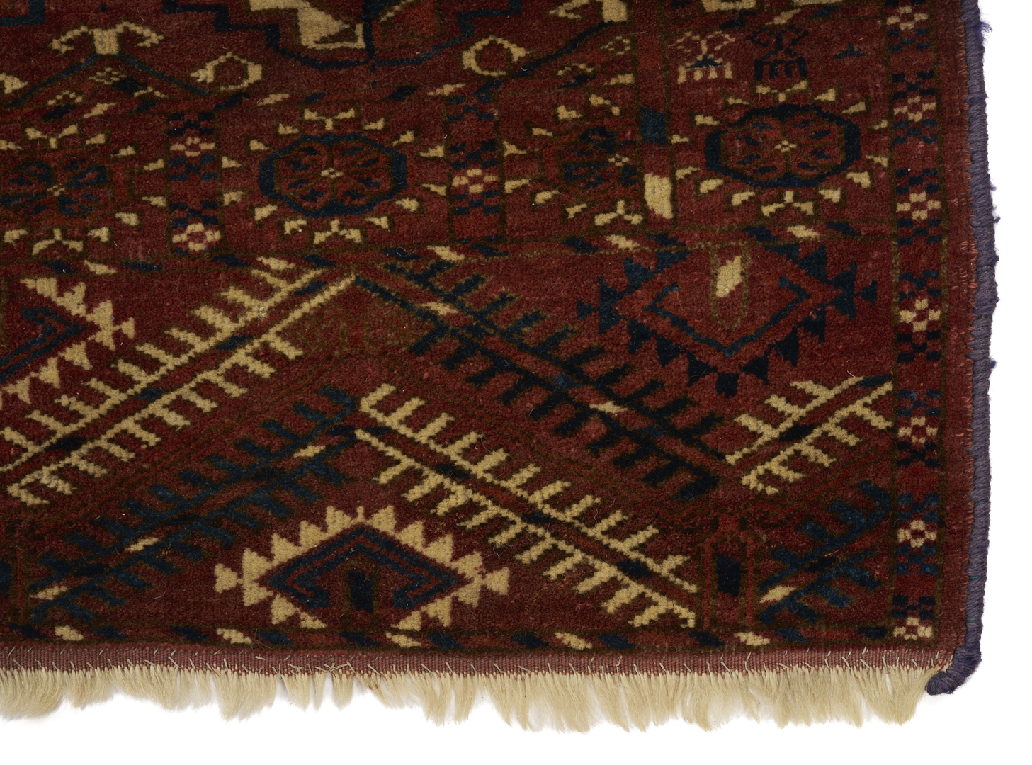 Lot 263: Tekke Turkman Floor Rug & Baluch Prayer Rug