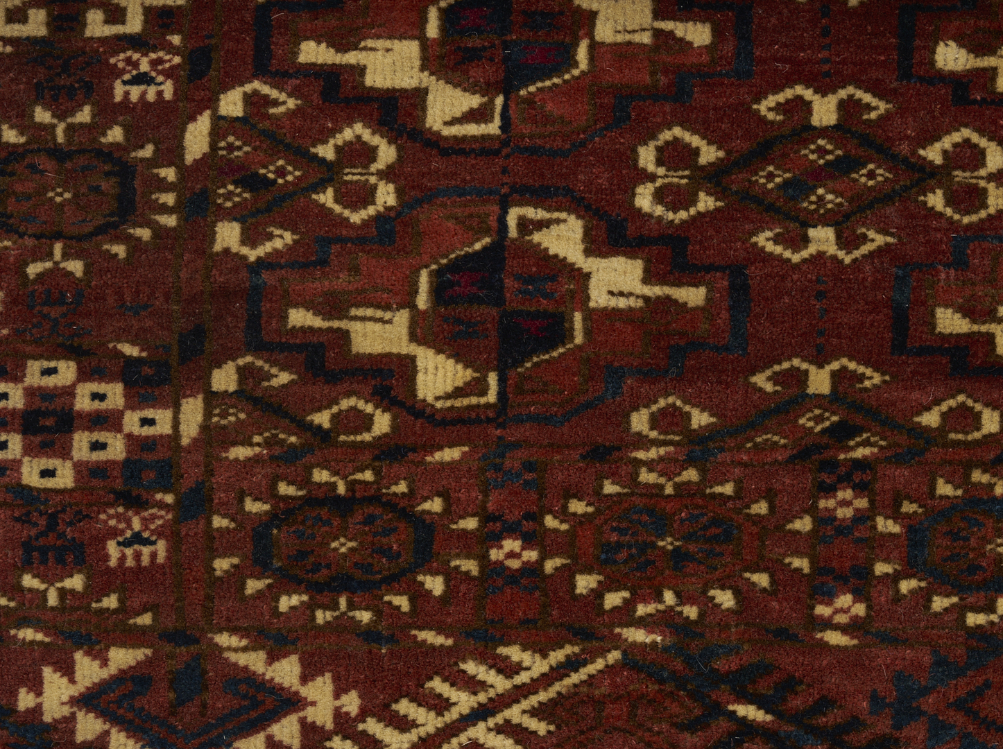 Lot 263: Tekke Turkman Floor Rug & Baluch Prayer Rug