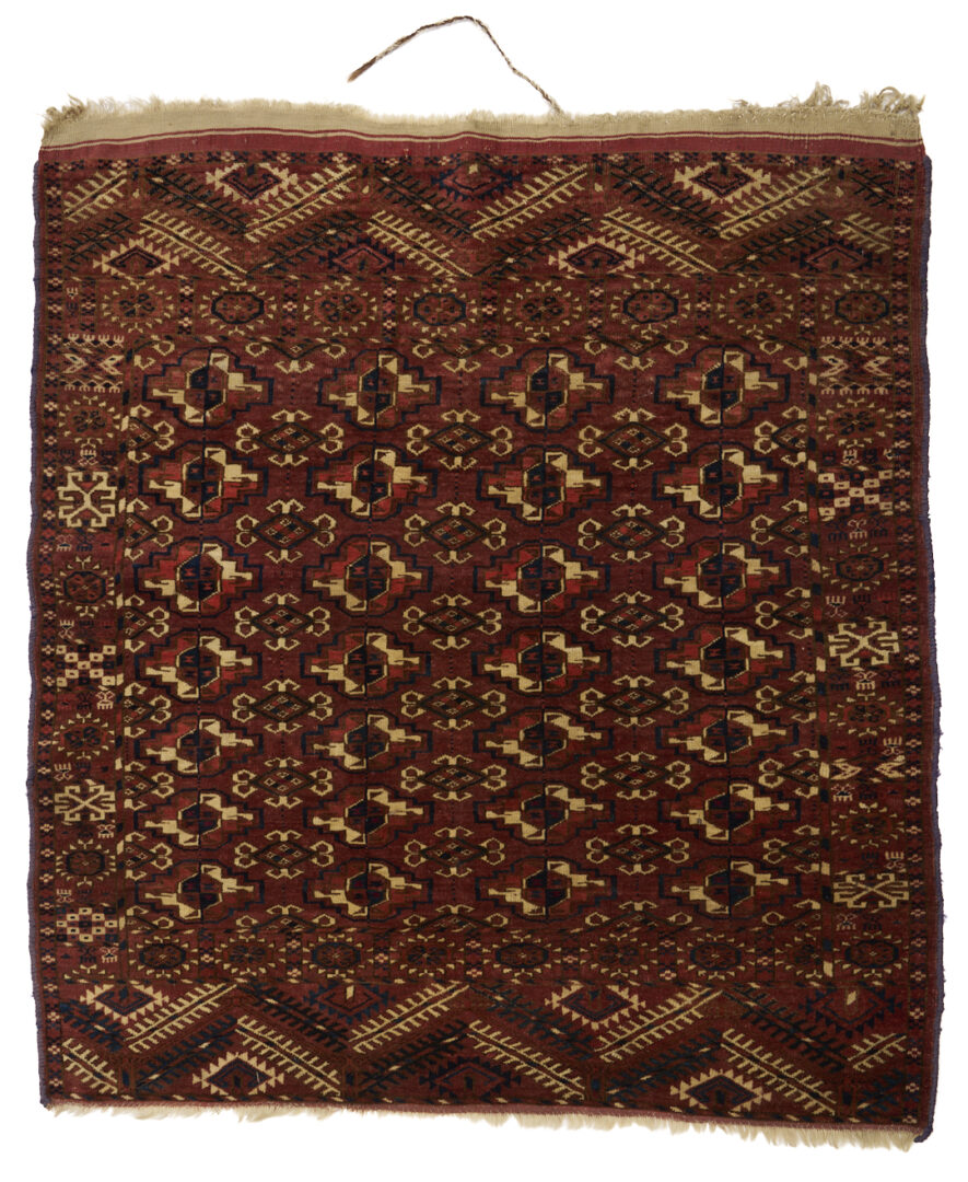 Lot 263: Tekke Turkman Floor Rug & Baluch Prayer Rug