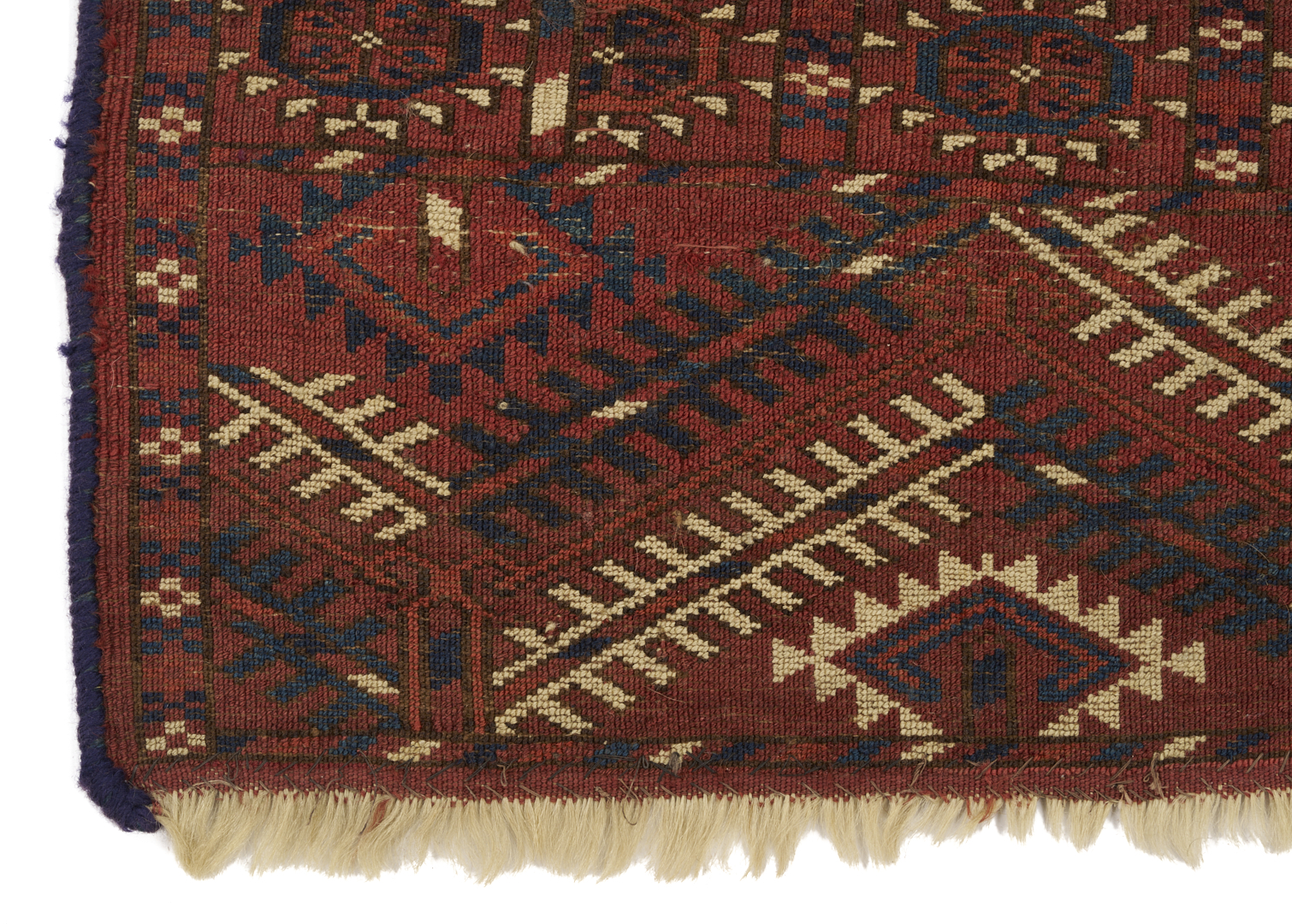 Lot 263: Tekke Turkman Floor Rug & Baluch Prayer Rug