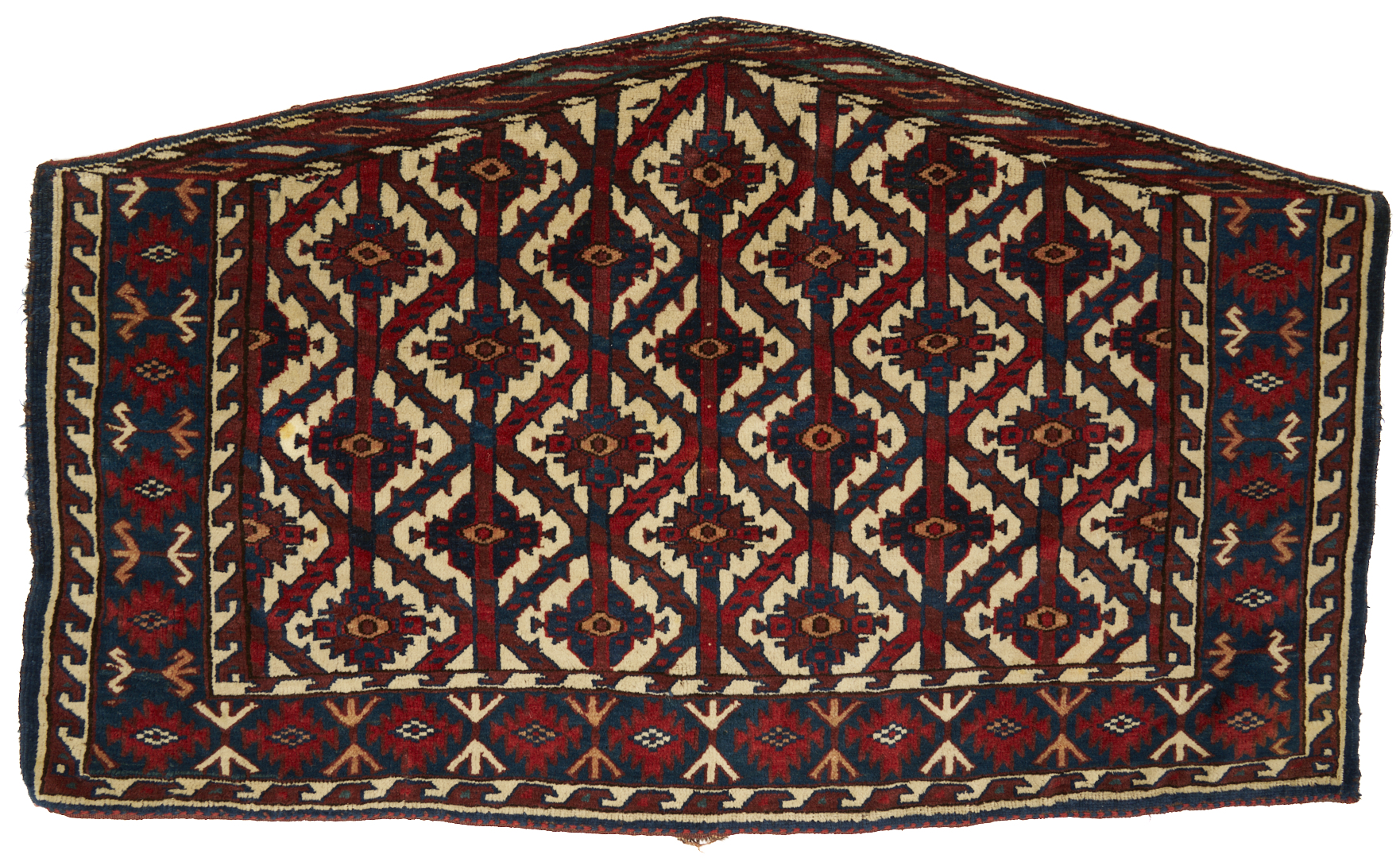 Lot 264: 3 Antique Turkman Yomud Asmalyk Textiles
