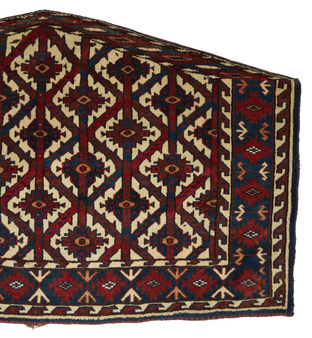Lot 264: 3 Antique Turkman Yomud Asmalyk Textiles
