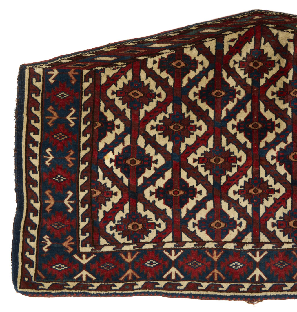 Lot 264: 3 Antique Turkman Yomud Asmalyk Textiles