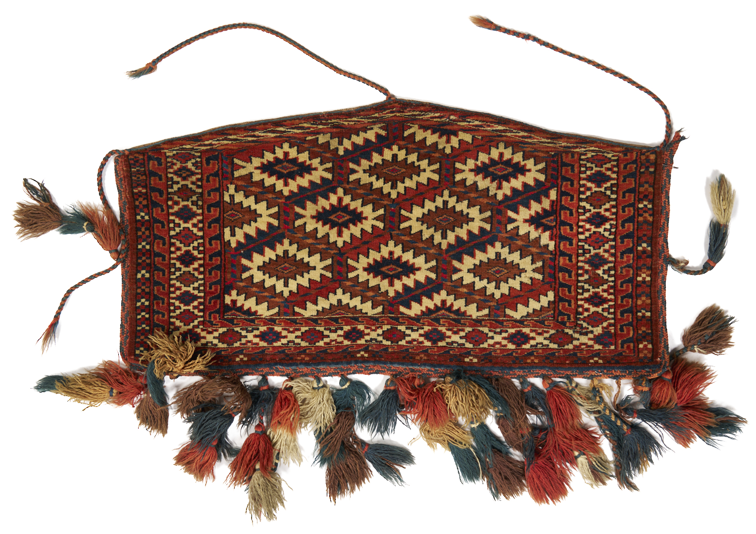 Lot 264: 3 Antique Turkman Yomud Asmalyk Textiles
