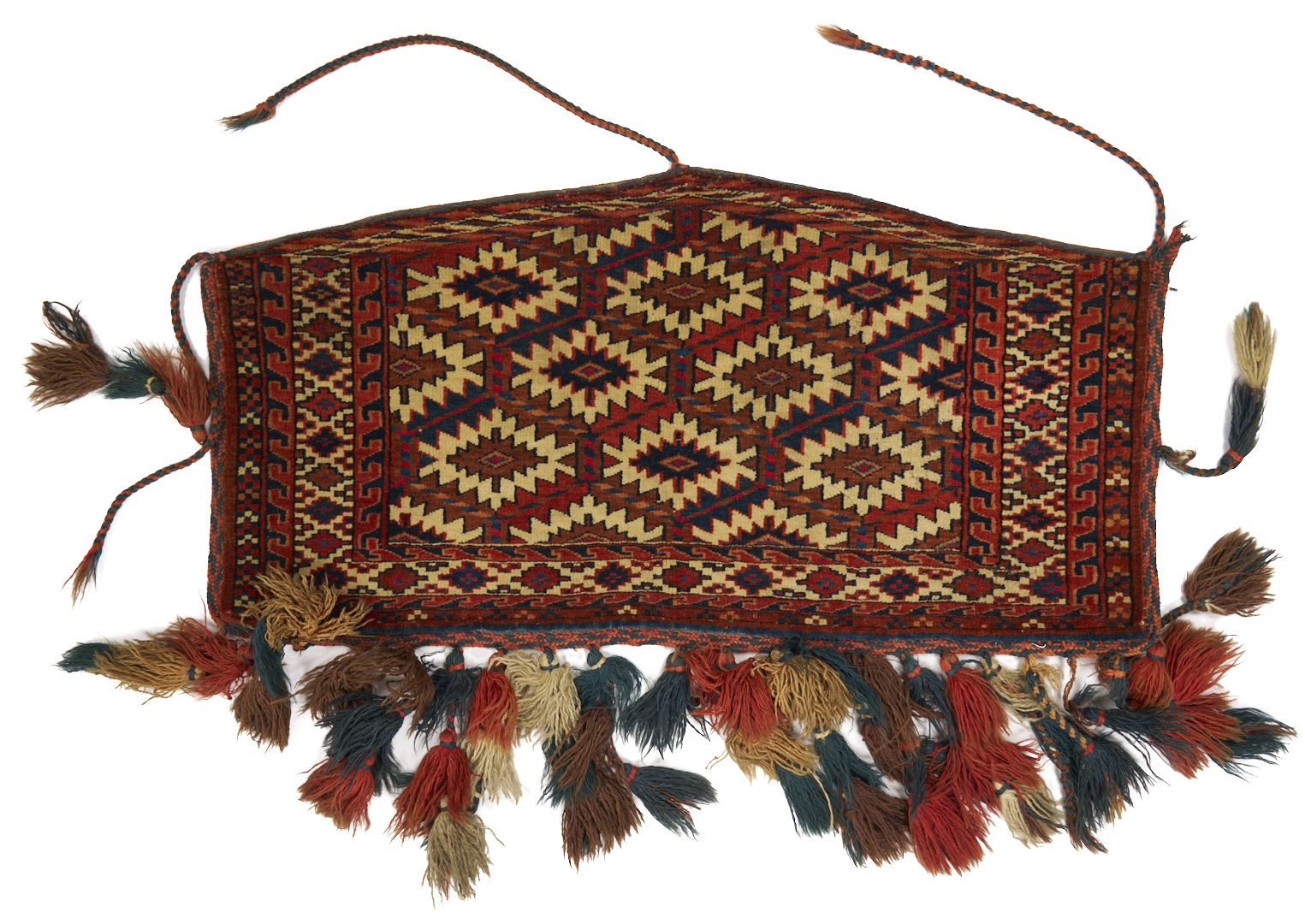 Lot 264: 3 Antique Turkman Yomud Asmalyk Textiles
