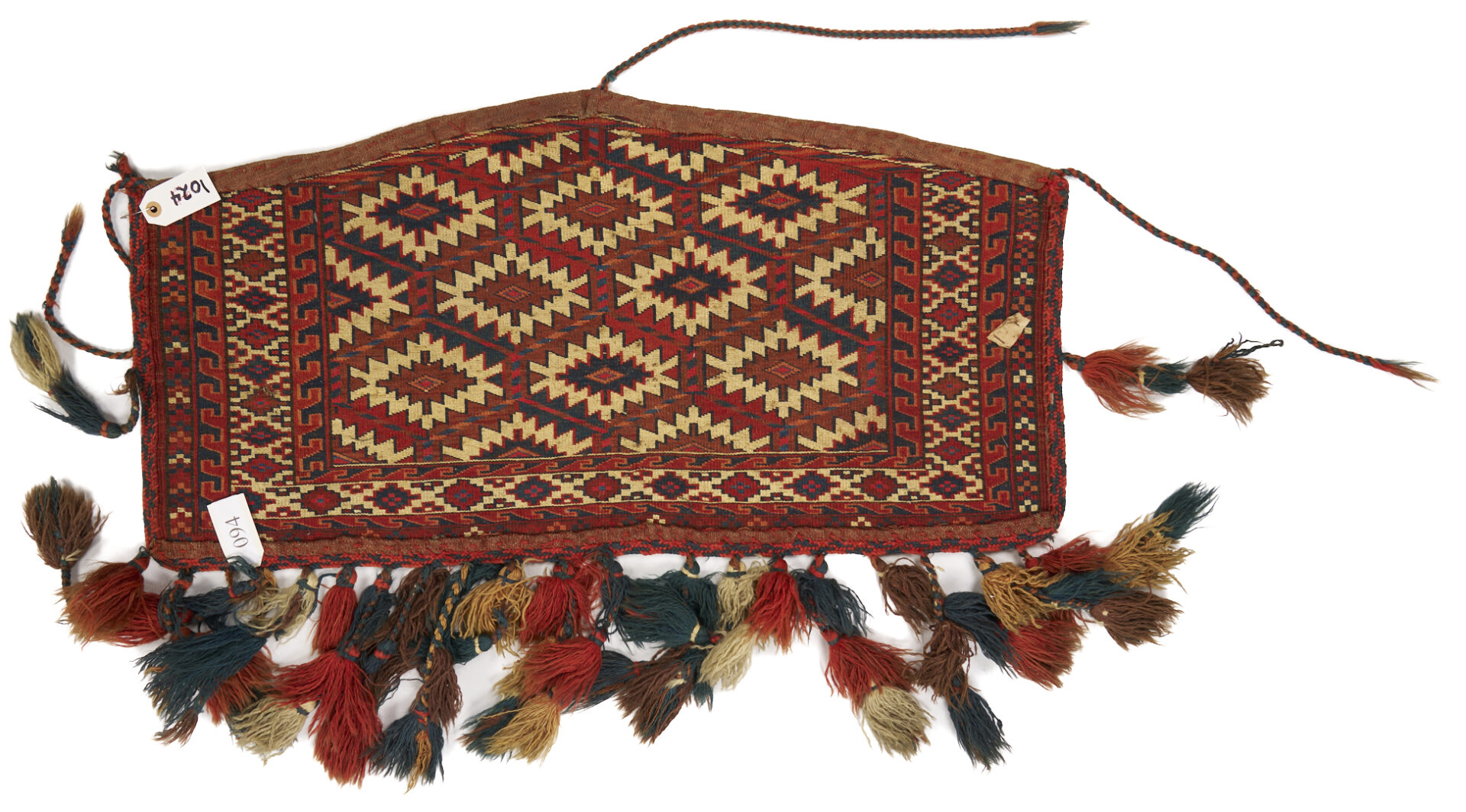 Lot 264: 3 Antique Turkman Yomud Asmalyk Textiles