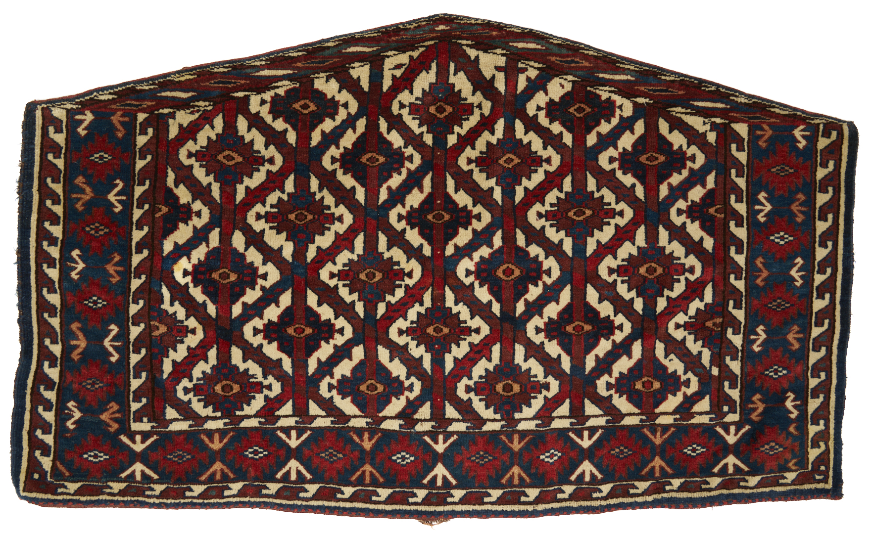 Lot 264: 3 Antique Turkman Yomud Asmalyk Textiles