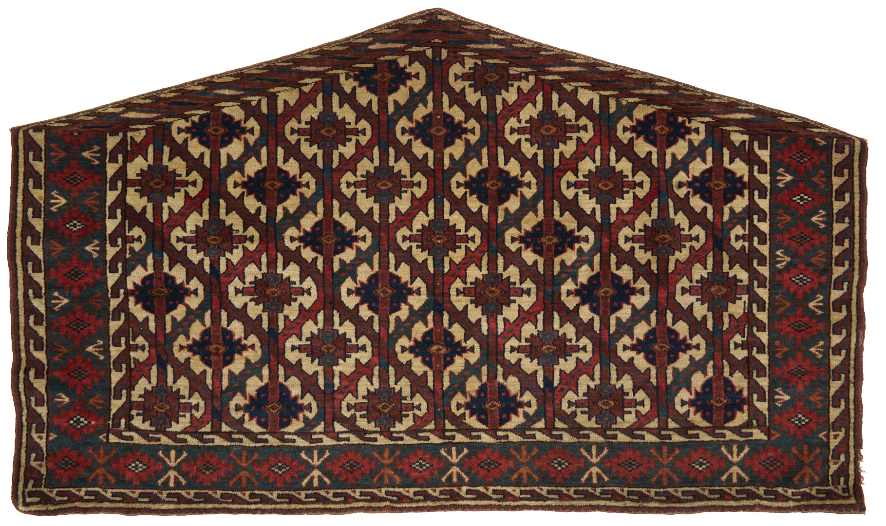 Lot 264: 3 Antique Turkman Yomud Asmalyk Textiles