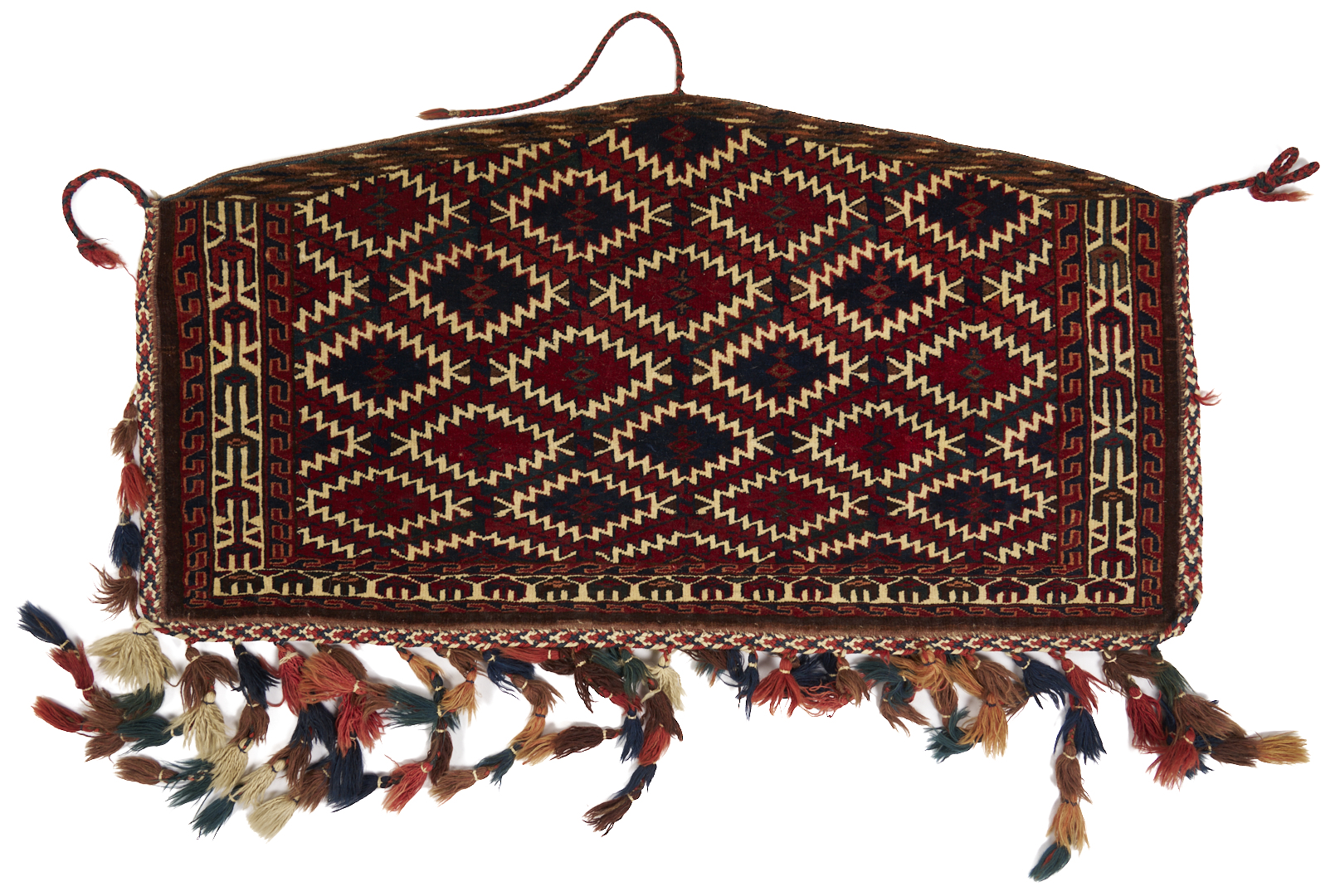 Lot 265: 3 Antique Turkman Yomud Asmalyk Textiles