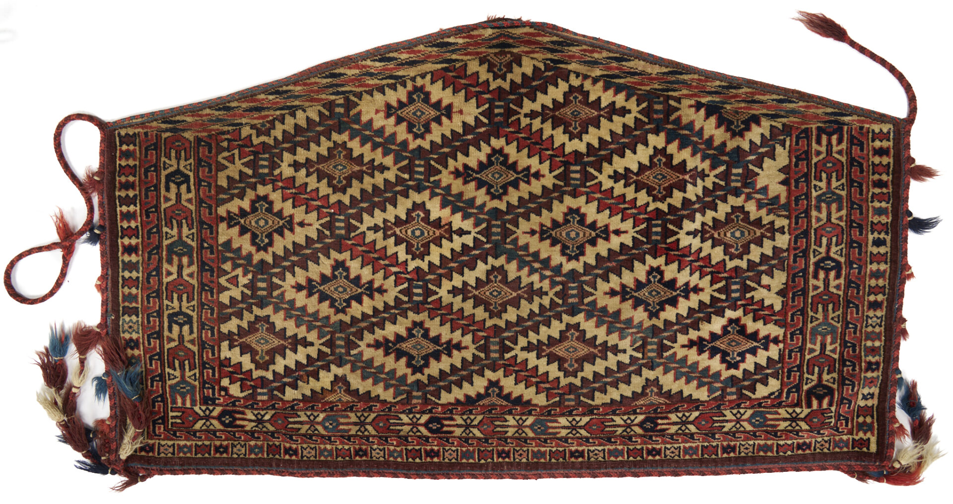 Lot 265: 3 Antique Turkman Yomud Asmalyk Textiles