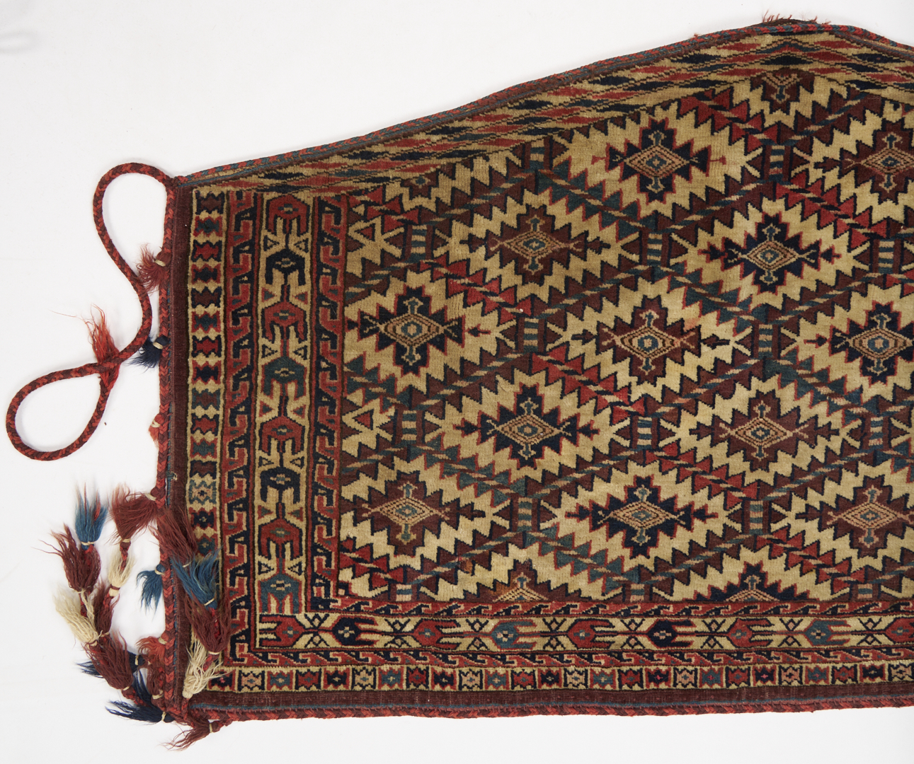 Lot 265: 3 Antique Turkman Yomud Asmalyk Textiles