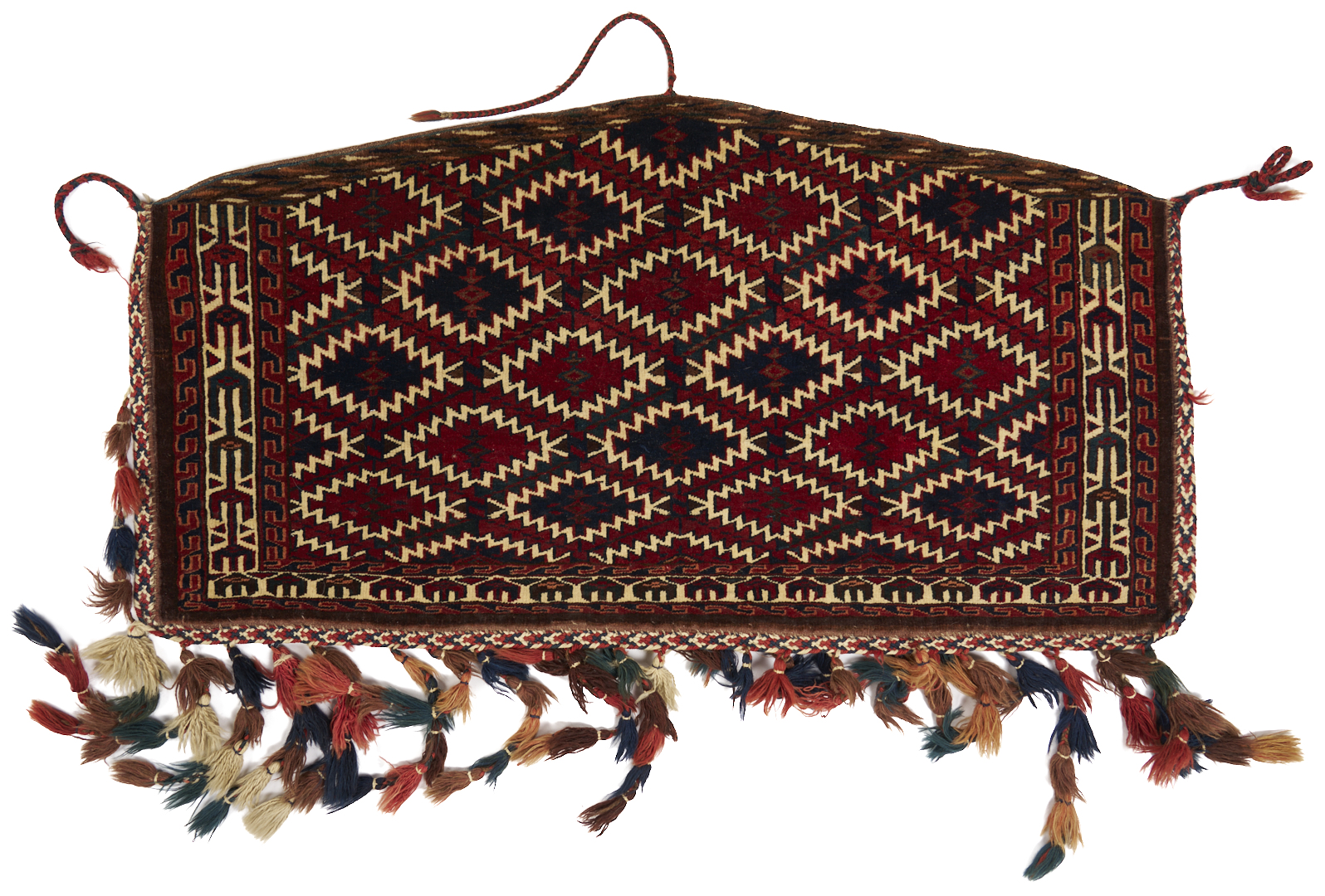 Lot 265: 3 Antique Turkman Yomud Asmalyk Textiles