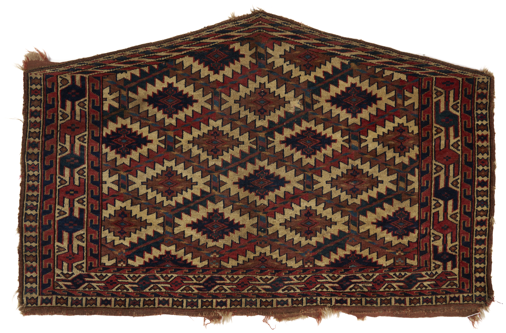 Lot 267: 2 Antique Turkmen Yomud Asmalyk Textiles
