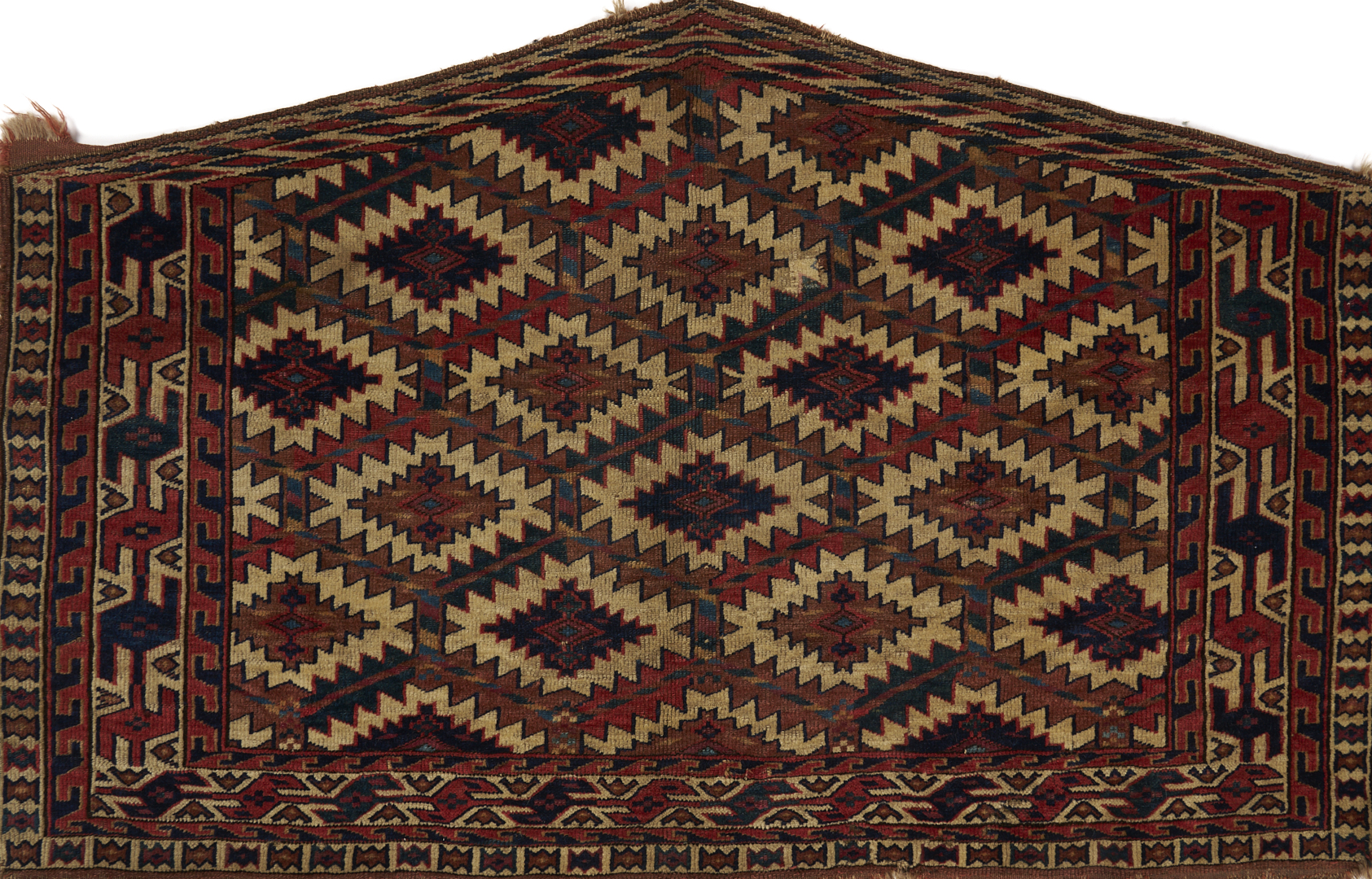 Lot 267: 2 Antique Turkmen Yomud Asmalyk Textiles