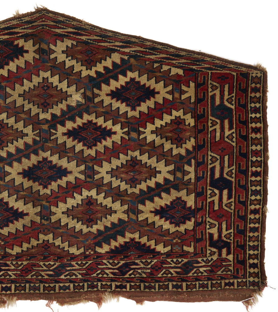 Lot 267: 2 Antique Turkmen Yomud Asmalyk Textiles