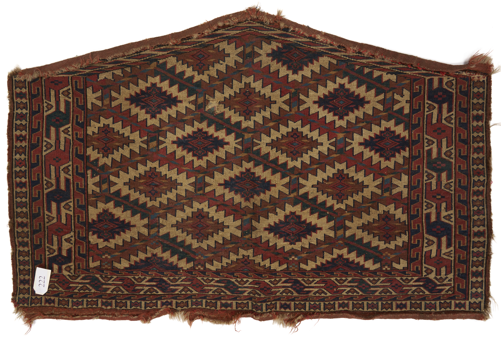 Lot 267: 2 Antique Turkmen Yomud Asmalyk Textiles