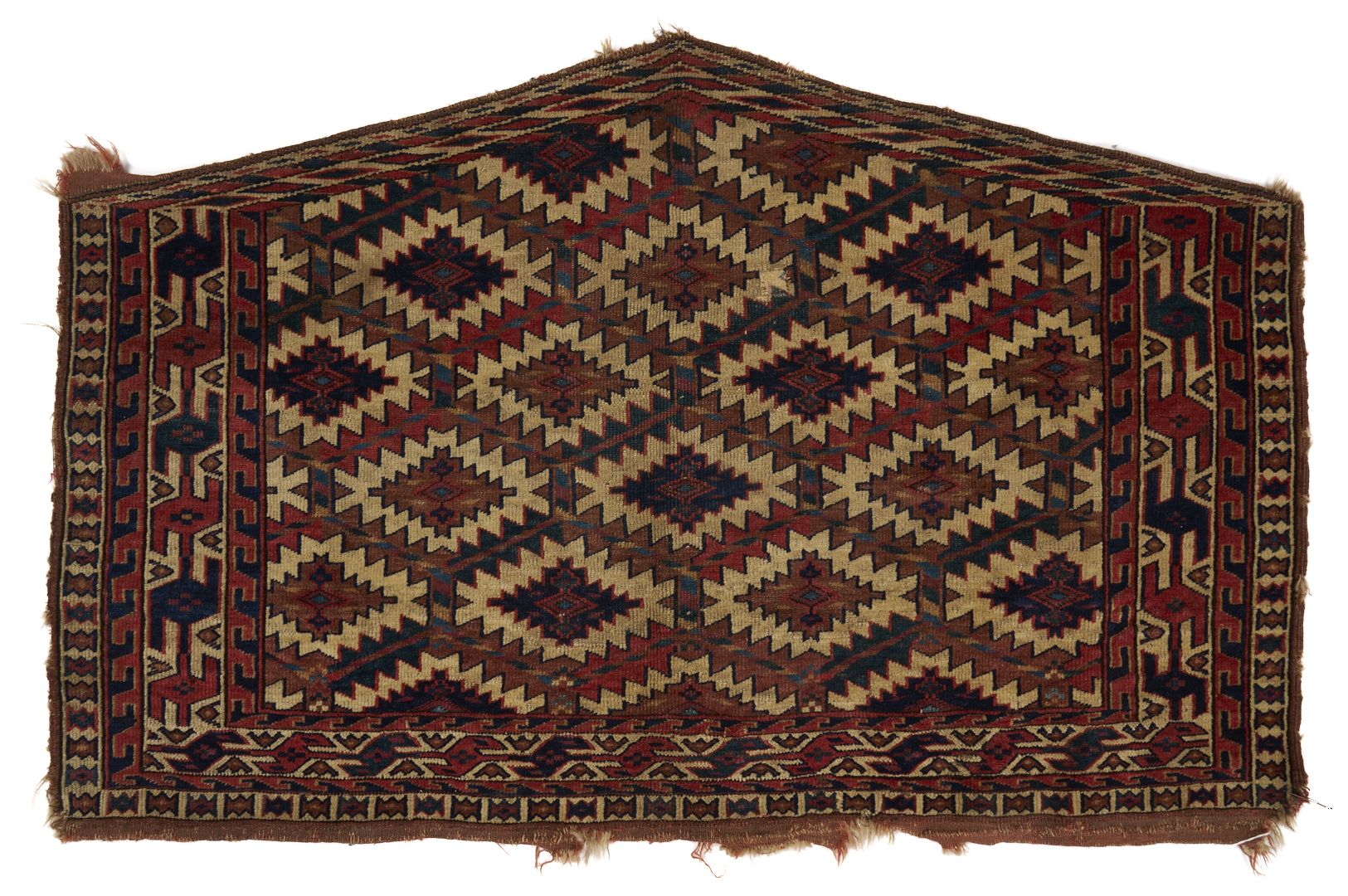 Lot 267: 2 Antique Turkmen Yomud Asmalyk Textiles