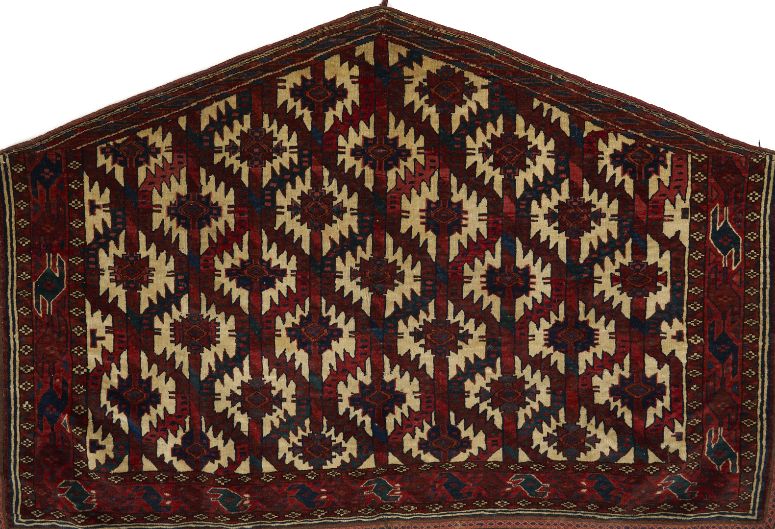 Lot 267: 2 Antique Turkmen Yomud Asmalyk Textiles