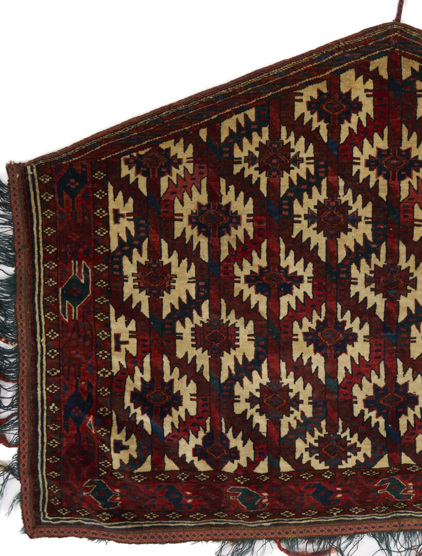 Lot 267: 2 Antique Turkmen Yomud Asmalyk Textiles