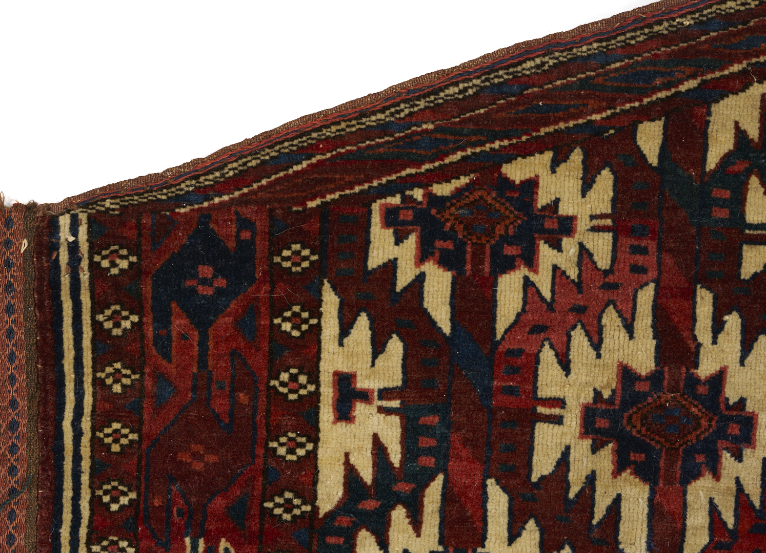 Lot 267: 2 Antique Turkmen Yomud Asmalyk Textiles