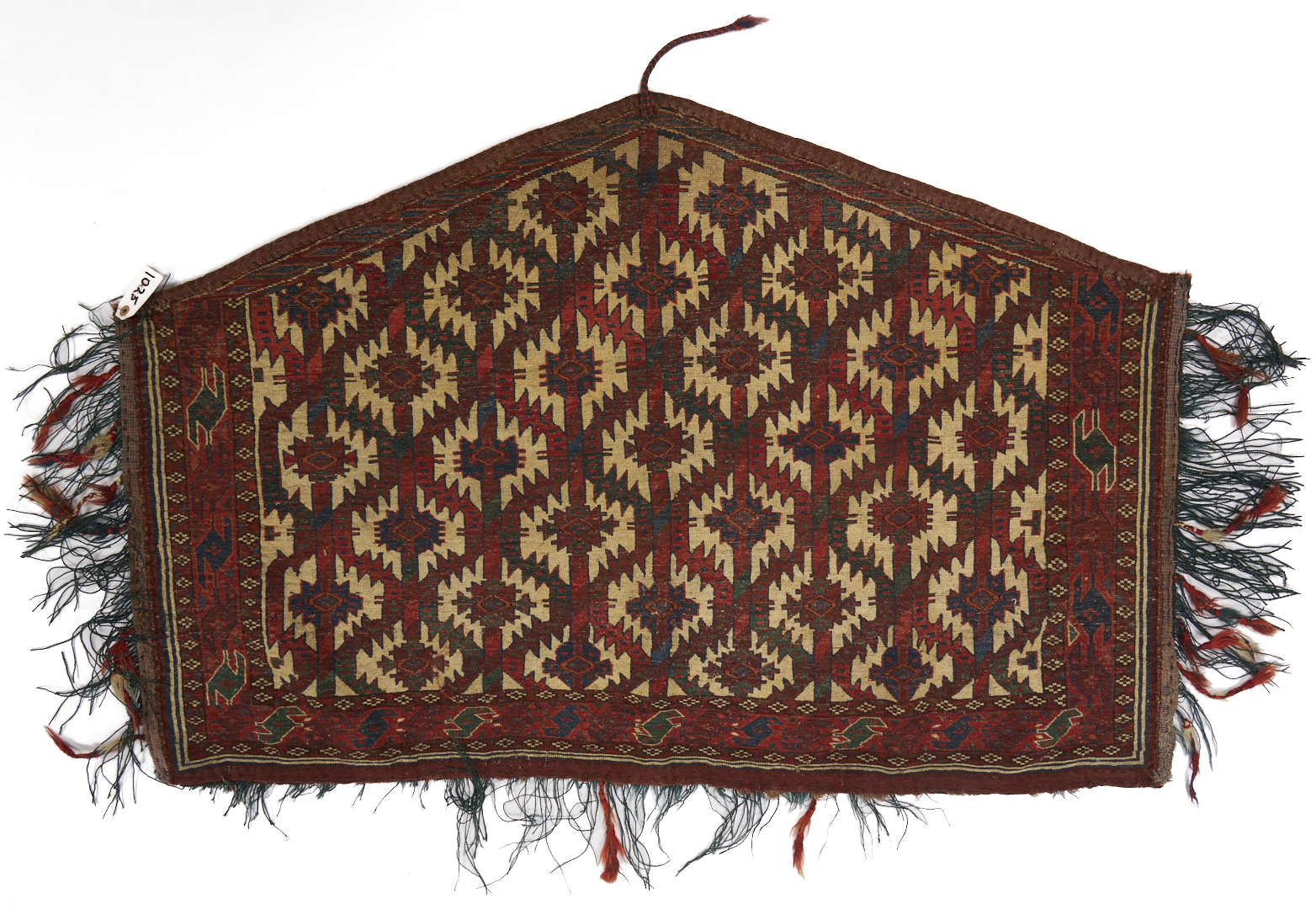 Lot 267: 2 Antique Turkmen Yomud Asmalyk Textiles