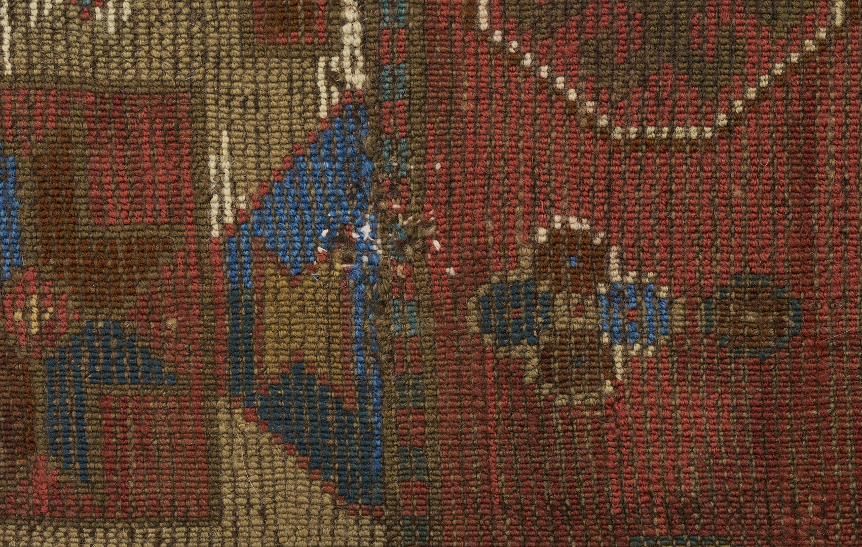 Lot 268: Antique Caucasian Kazak Area Rug, 5 x 7