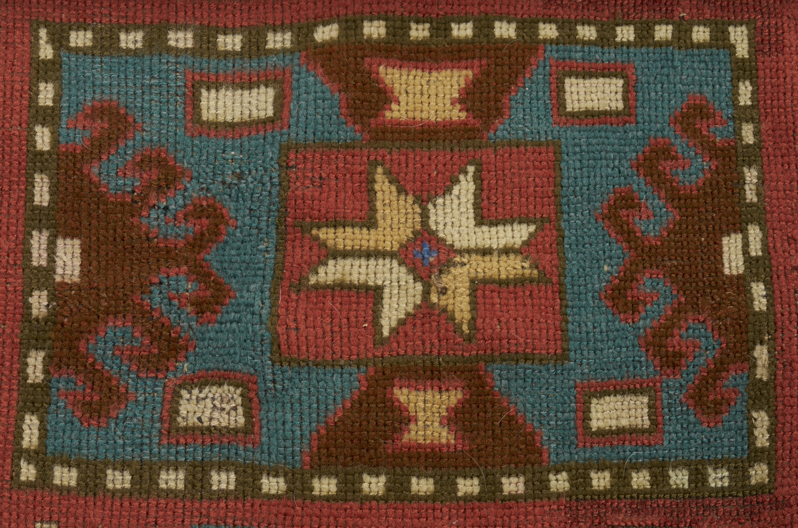 Lot 268: Antique Caucasian Kazak Area Rug, 5 x 7