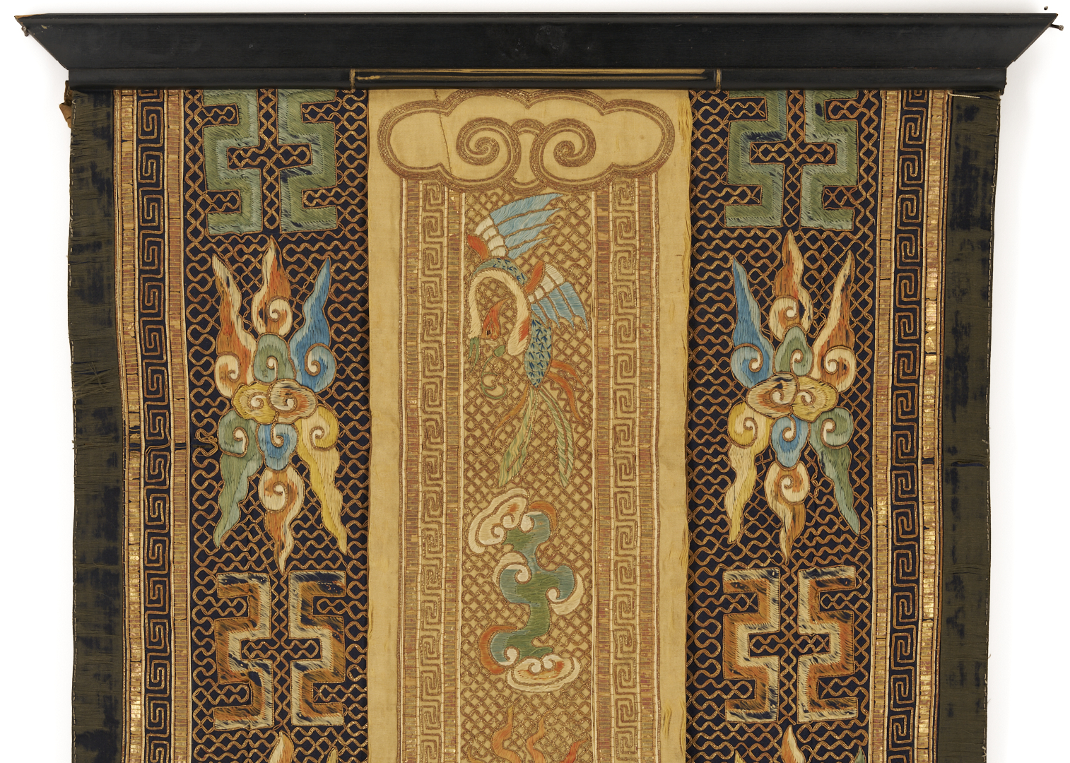 Lot 26: 3 Chinese Embroideries Incl. Dragons, Forbidden Stitch