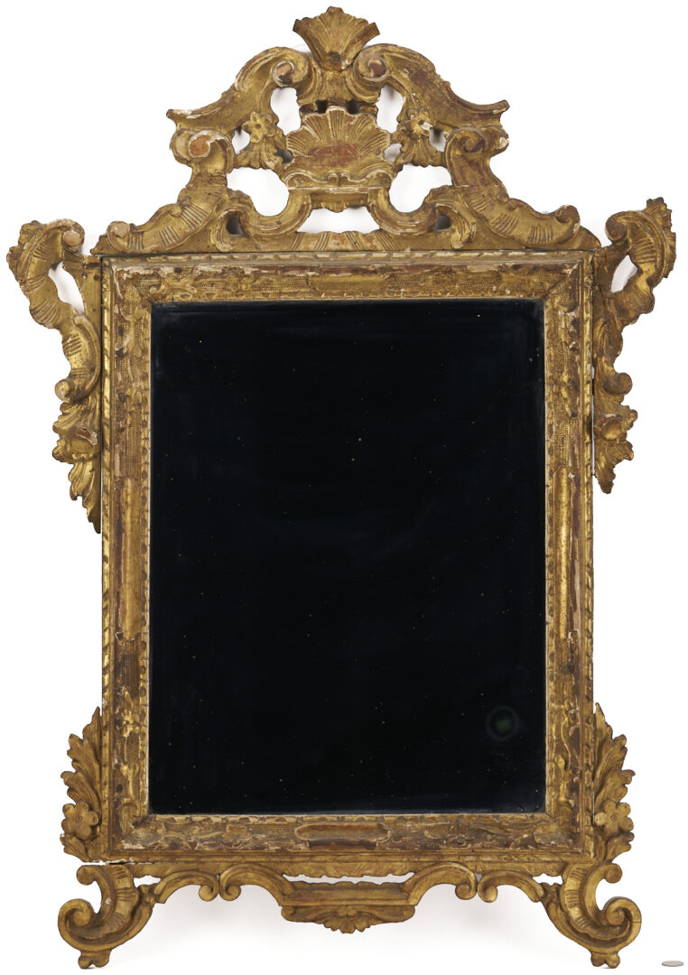 Lot 276: Continental Baroque Style Mirror