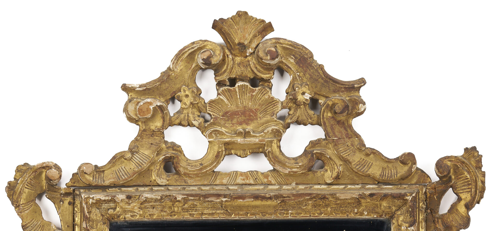 Lot 276: Continental Baroque Style Mirror