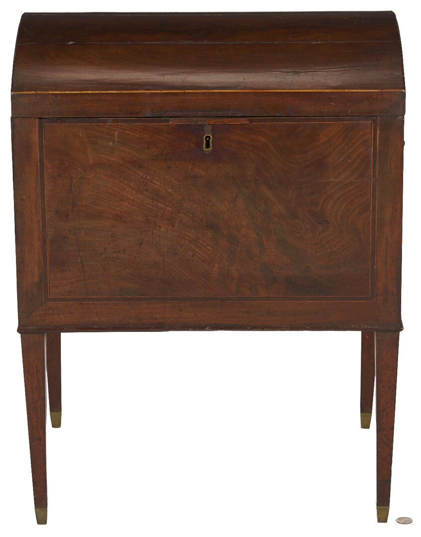 Lot 279: English Mahogany Domed Top Cellarette