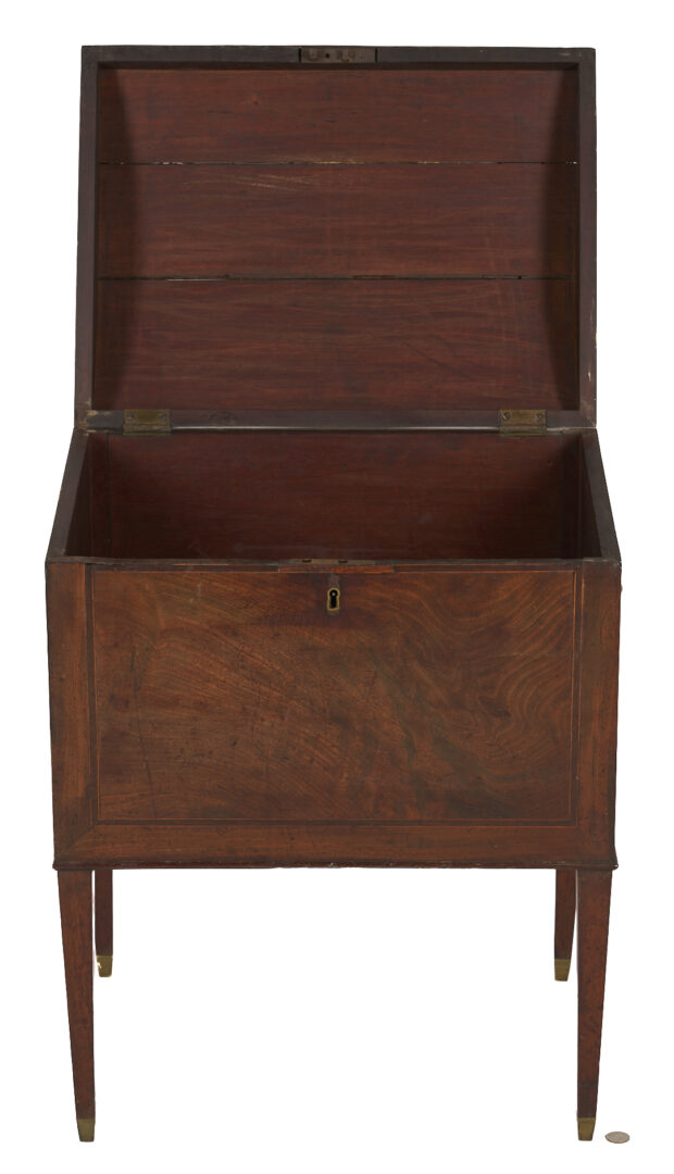 Lot 279: English Mahogany Domed Top Cellarette