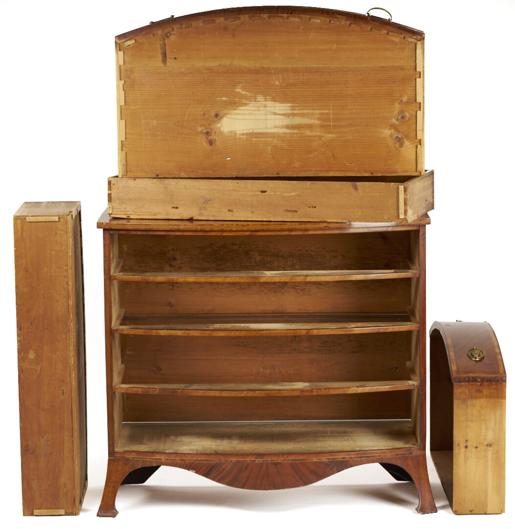Lot 280: American Federal Mahogany Bow Front Chest