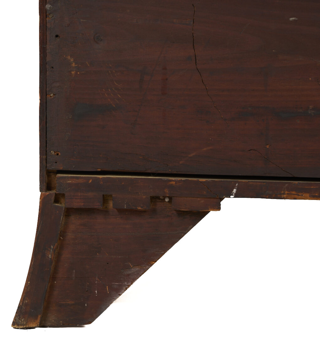 Lot 280: American Federal Mahogany Bow Front Chest